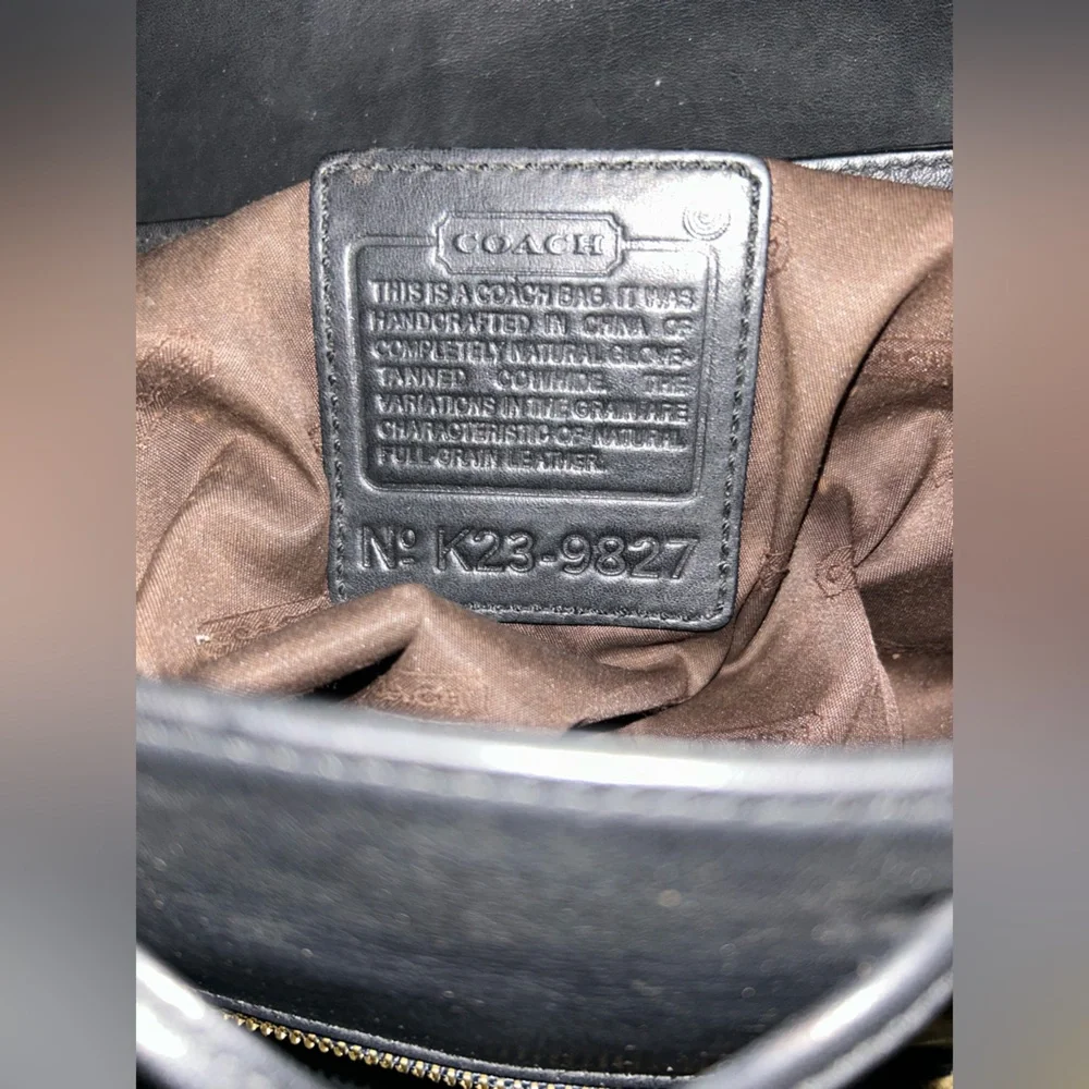 Sleek Black CoachWomen's Backpack. - Picture 3 of 3